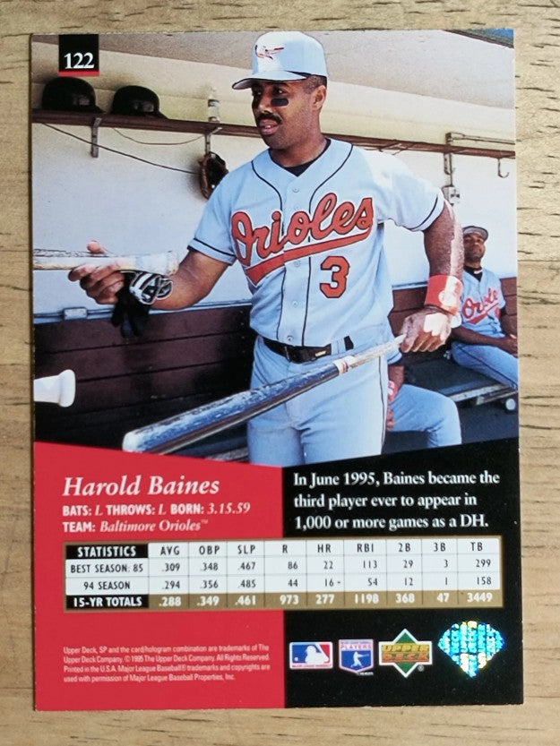 1995 SP Silver #122 Harold Baines