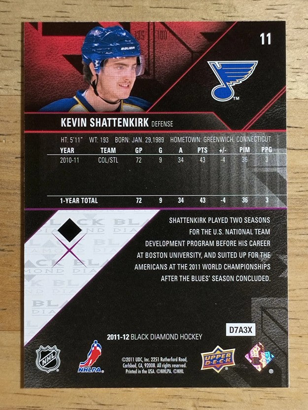 2011-12 Black Diamond #11 Kevin Shattenkirk