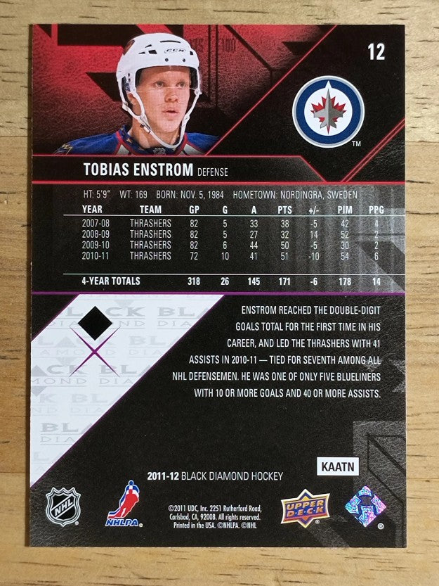2011-12 Black Diamond #12 Tobias Enstrom