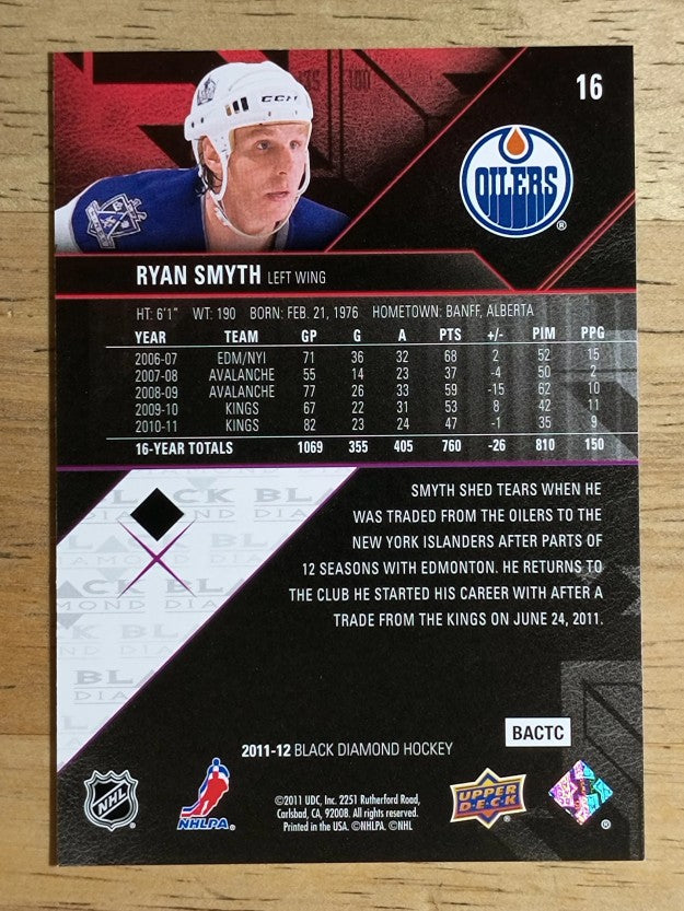 2011-12 Black Diamond #16 Ryan Smyth