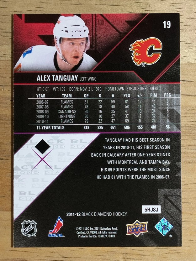 2011-12 Black Diamond #19 Alex Tanguay