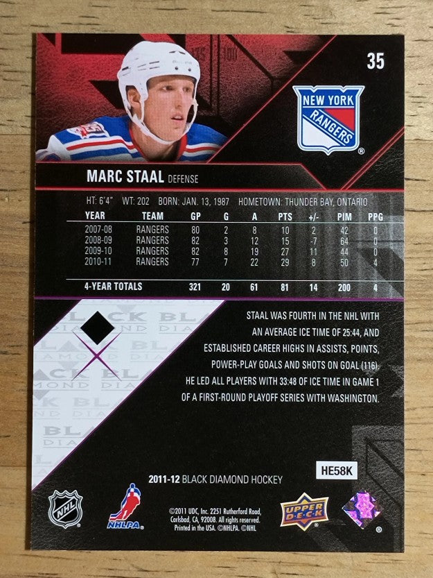 2011-12 Black Diamond #35 Marc Staal