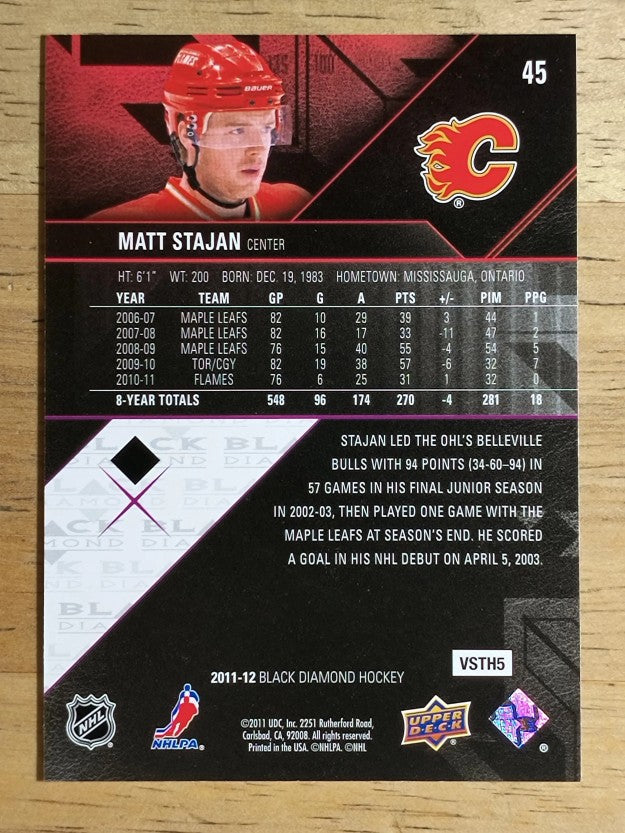 2011-12 Black Diamond #45 Matt Stajan