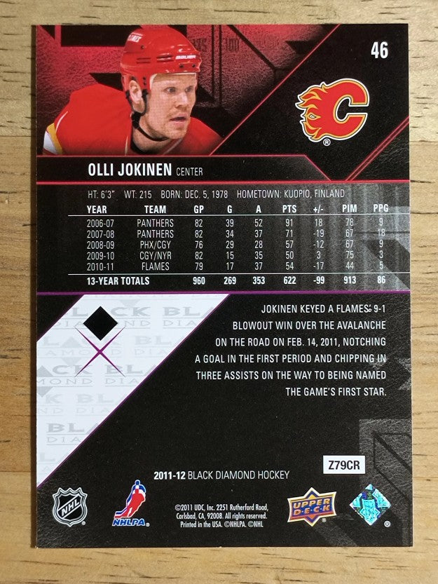 2011-12 Black Diamond #46 Olli Jokinen