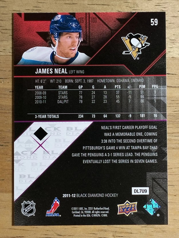 2011-12 Black Diamond #59 James Neal
