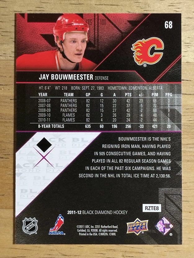 2011-12 Black Diamond #68 Jay Bouwmeester