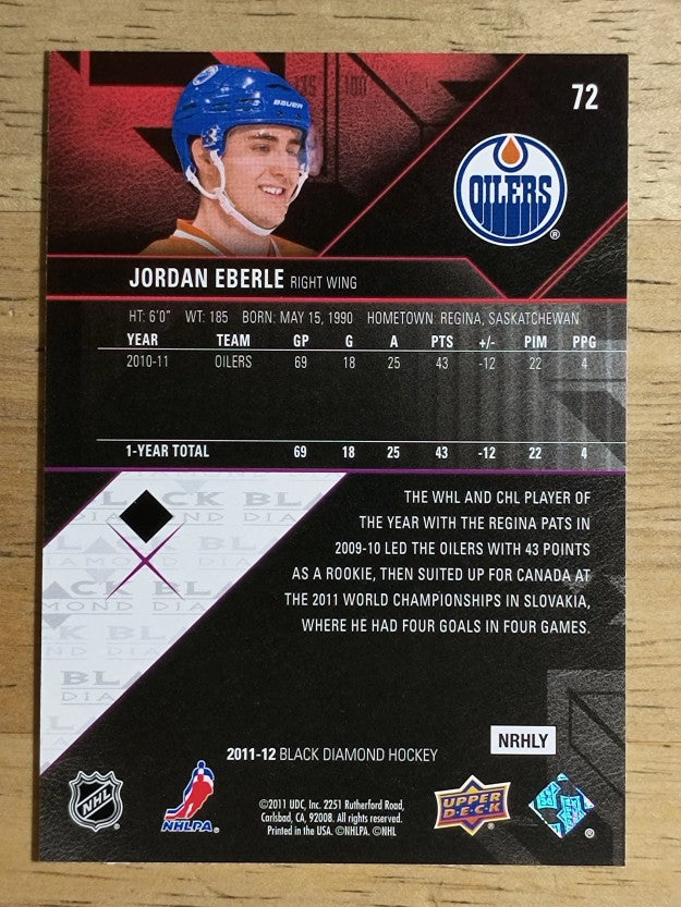 2011-12 Black Diamond #72 Jordan Eberle