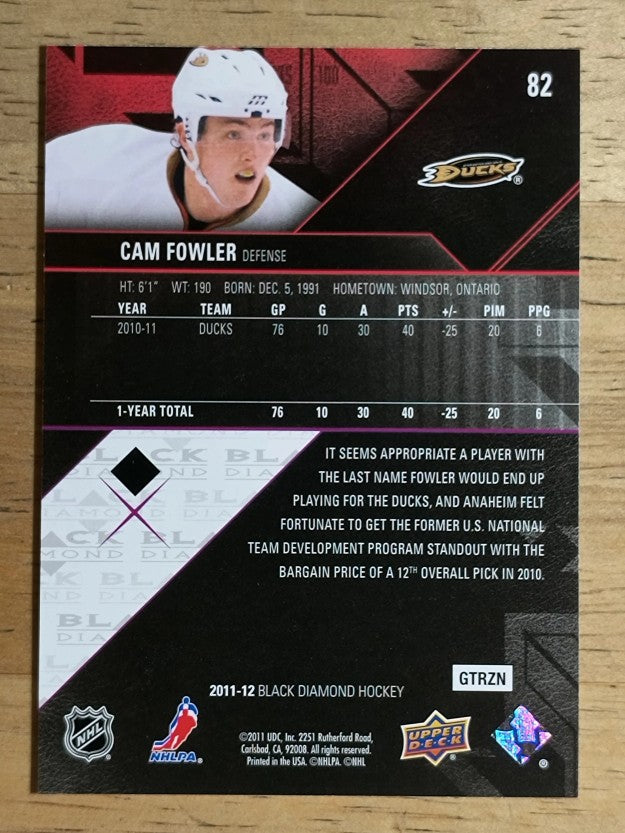 2011-12 Black Diamond #82 Cam Fowler