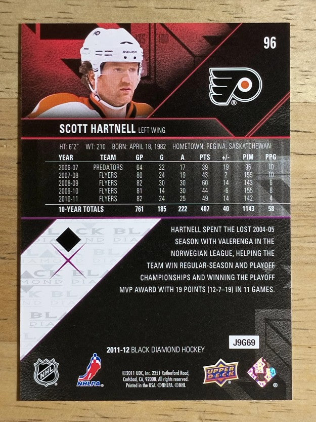 2011-12 Black Diamond #96 Scott Hartnell
