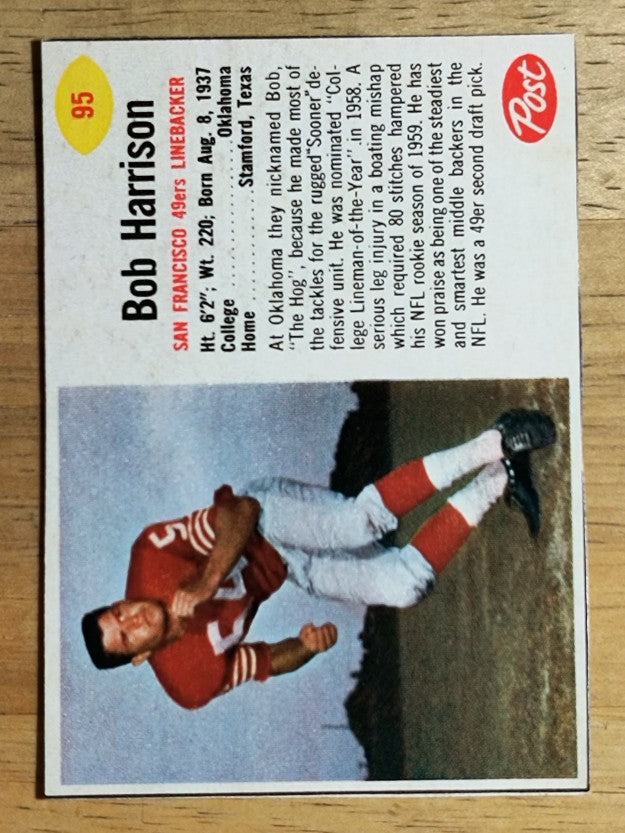 1962 Post Cereal #95 Bob Harrison (NM)
