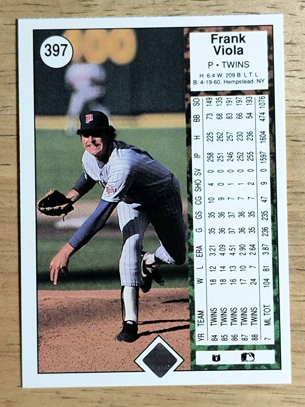 1989 Upper Deck #397 Frank Viola