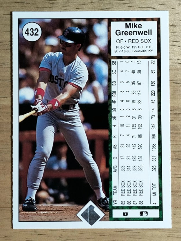 1989 Upper Deck #432 Mike Greenwell