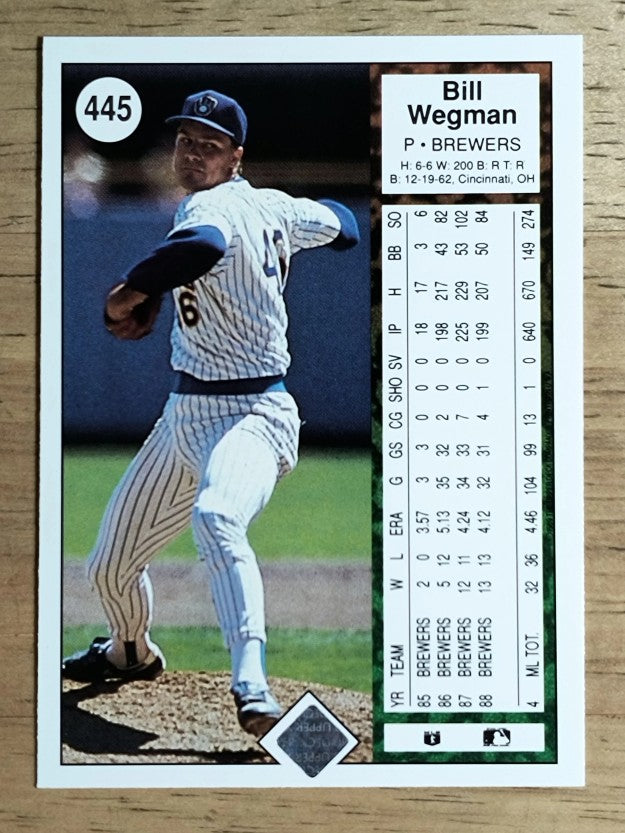 1989 Upper Deck #445 Bill Wegman