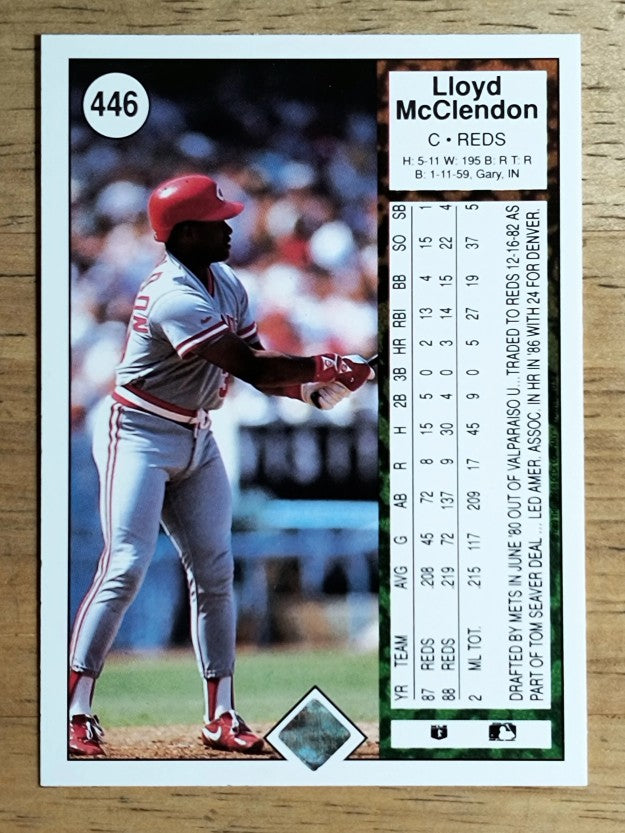 1989 Upper Deck #446 Lloyd McClendon