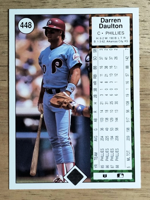 1989 Upper Deck #448 Darren Daulton