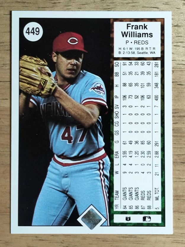 1989 Upper Deck #449 Frank Williams