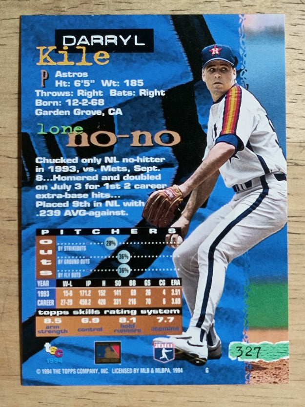 1994 Stadium Club Golden Rainbow #327 Darryl Kile