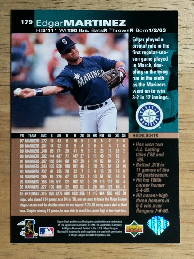 1997 Upper Deck #179 Edgar Martinez