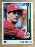 1989 Upper Deck #531 Greg Mathews