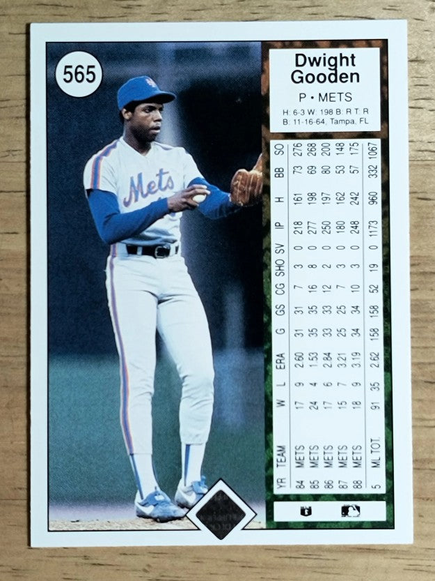 1989 Upper Deck #565 Dwight Gooden