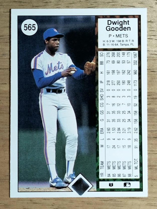 1989 Upper Deck #565 Dwight Gooden