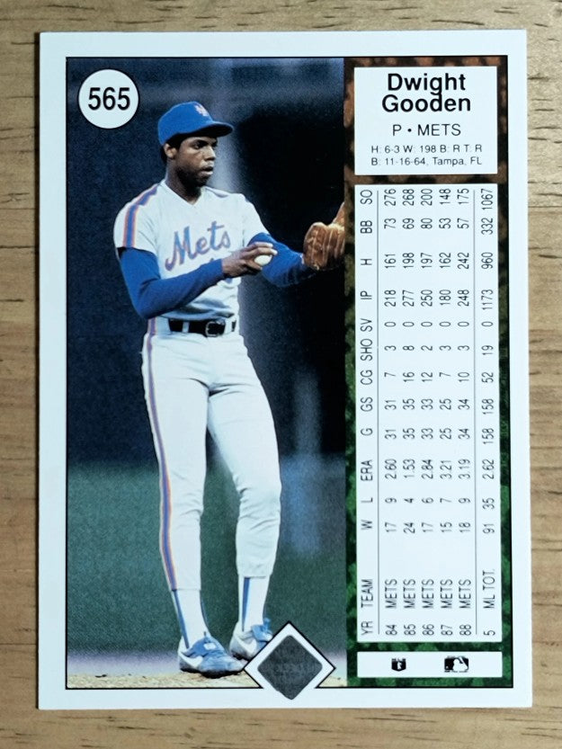1989 Upper Deck #565 Dwight Gooden