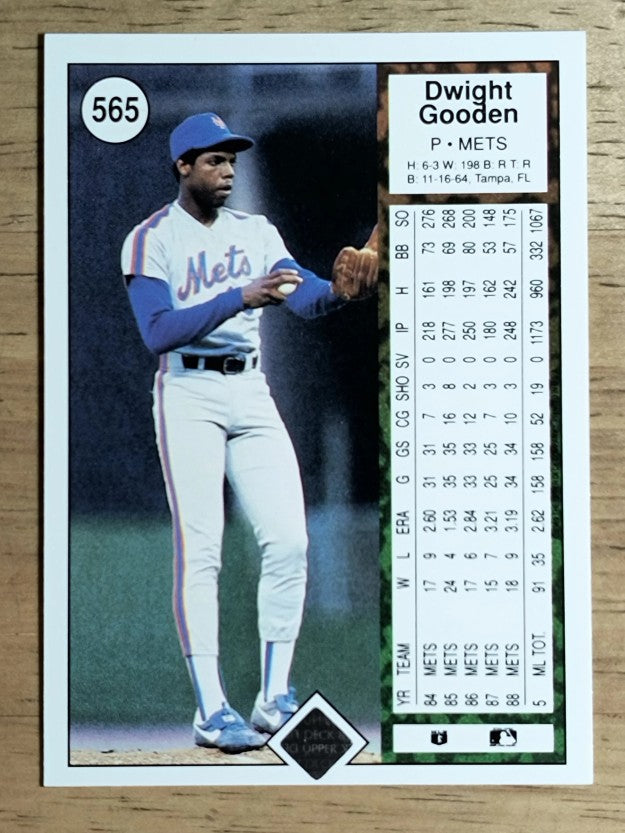 1989 Upper Deck #565 Dwight Gooden