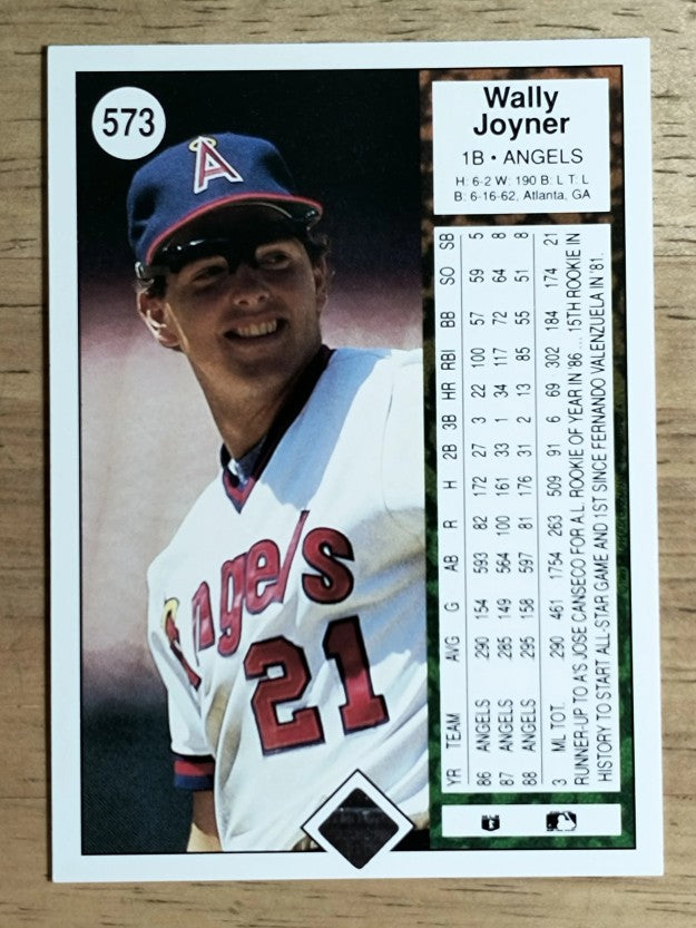 1989 Upper Deck #573 Wally Joyner
