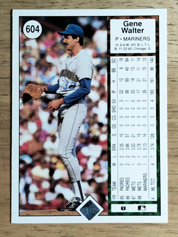 1989 Upper Deck #604 Gene Walter