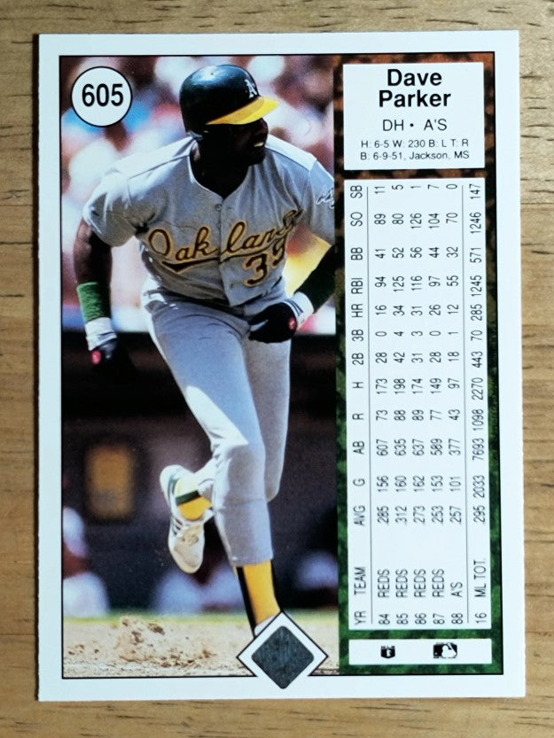 1989 Upper Deck #605 Dave Parker