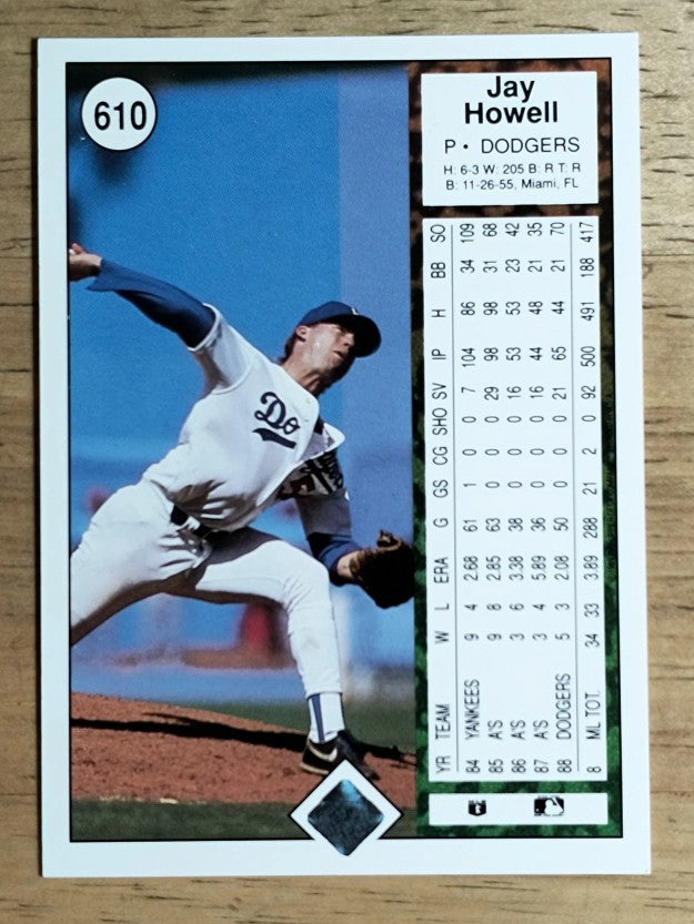 1989 Upper Deck #610 Jay Howell