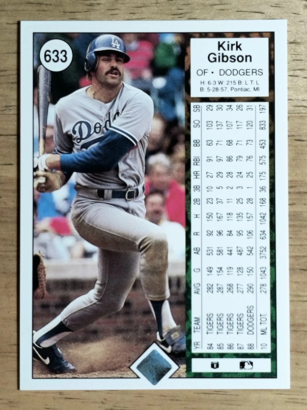 1989 Upper Deck #633 Kirk Gibson