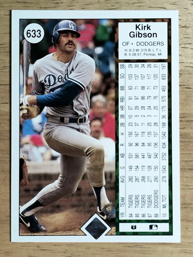 1989 Upper Deck #633 Kirk Gibson