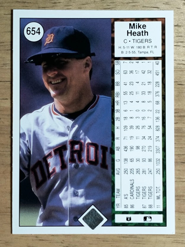1989 Upper Deck #654 Mike Heath