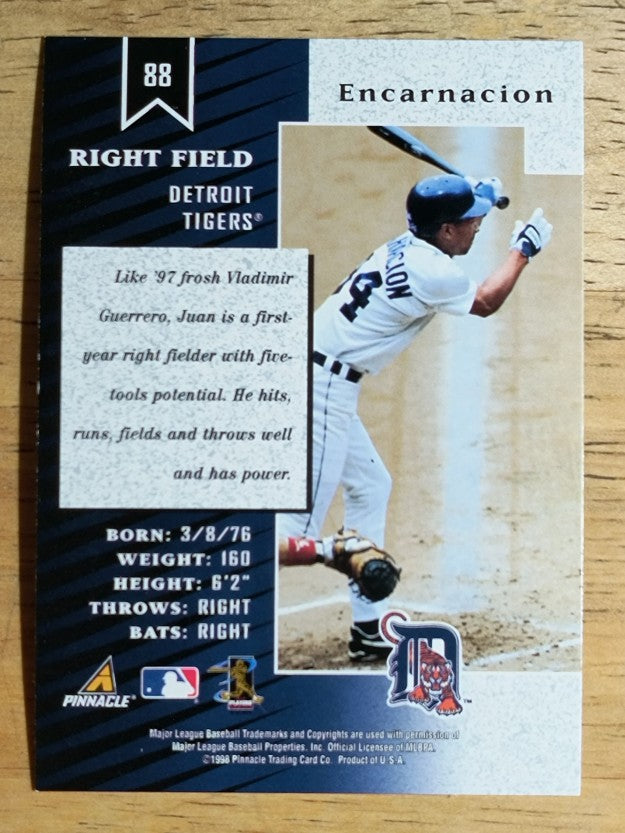 1998 Zenith Z-Silver #88 Juan Encarnacion