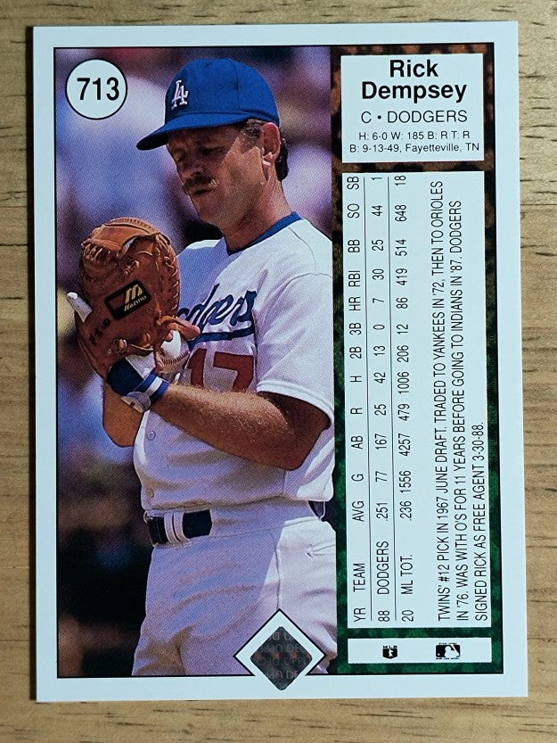 1989 Upper Deck #713 Rick Dempsey