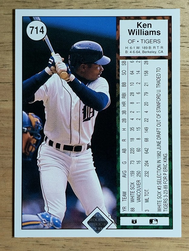 1989 Upper Deck #714 Ken Williams