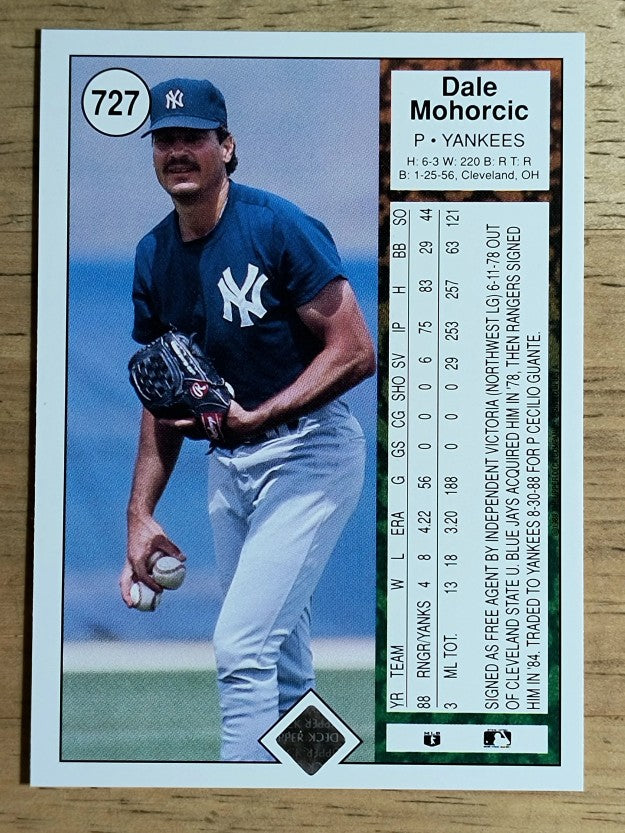 1989 Upper Deck #727 Dale Mohorcic