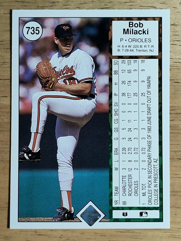 1989 Upper Deck #735 Bob Milacki