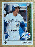 1989 Upper Deck #743 Junior Felix RC