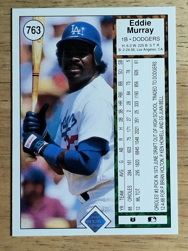 1989 Upper Deck #763 Eddie Murray