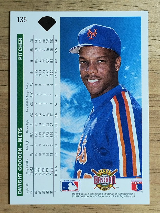 1992 Upper Deck #135 Dwight Gooden