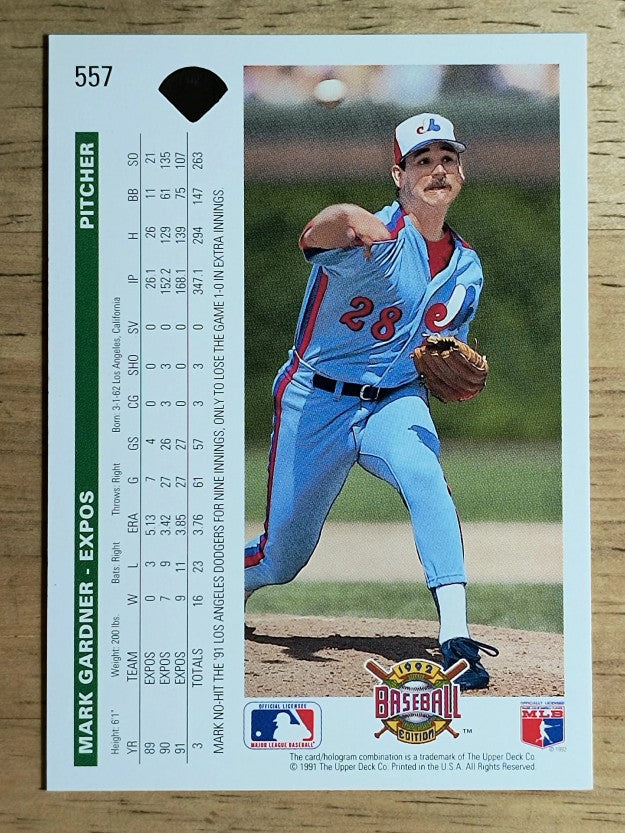 1992 Upper Deck #557 Mark Gardner