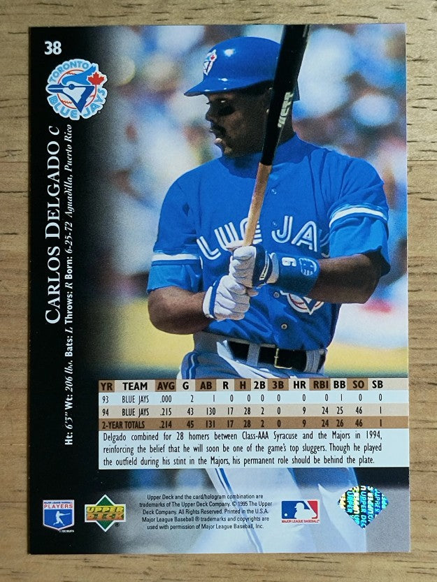 1995 Upper Deck #38 Carlos Delgado