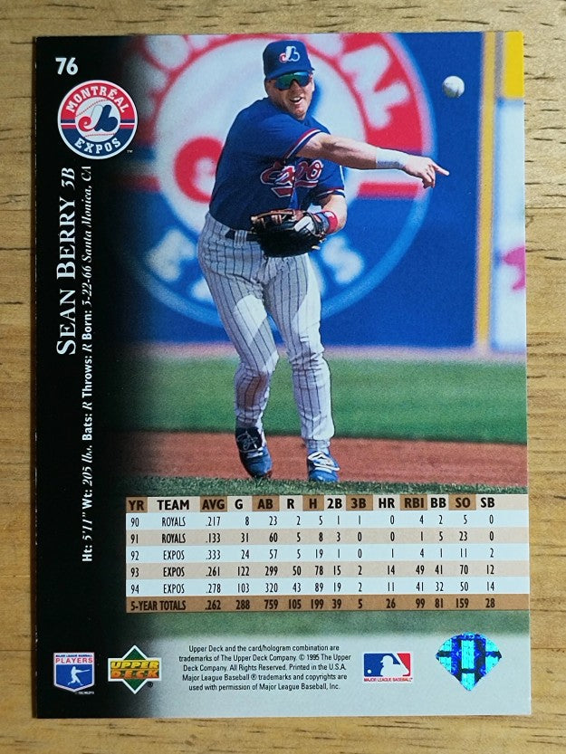 1995 Upper Deck #76 Sean Berry