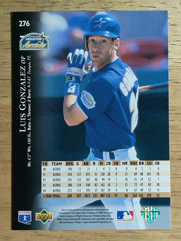 1995 Upper Deck #276 Luis Gonzalez