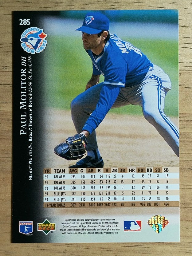 1995 Upper Deck #285 Paul Molitor