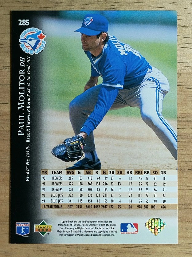 1995 Upper Deck #285 Paul Molitor