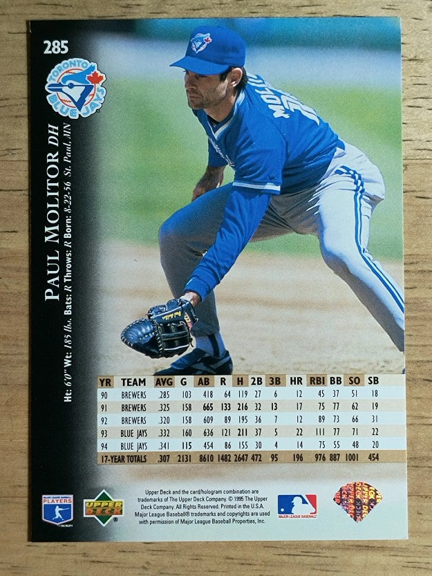 1995 Upper Deck #285 Paul Molitor
