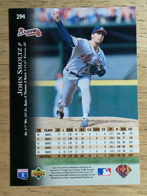 1995 Upper Deck #294 John Smoltz